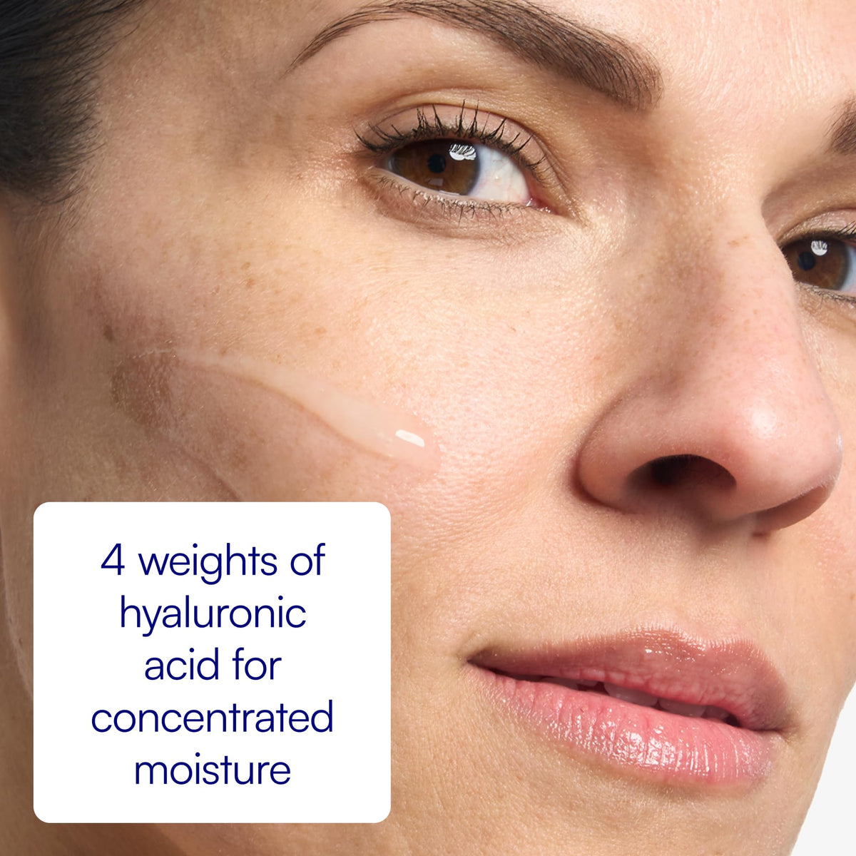Bliss serum applied under makeup illustrating smoother foundation application benefit