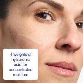 Bliss serum applied under makeup illustrating smoother foundation application benefit