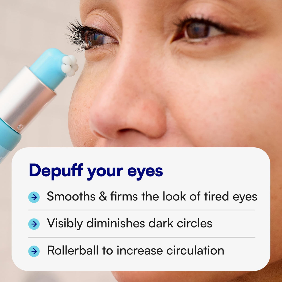 Bliss translucent gel texture swirled to show lightweight, fast-absorbing formula