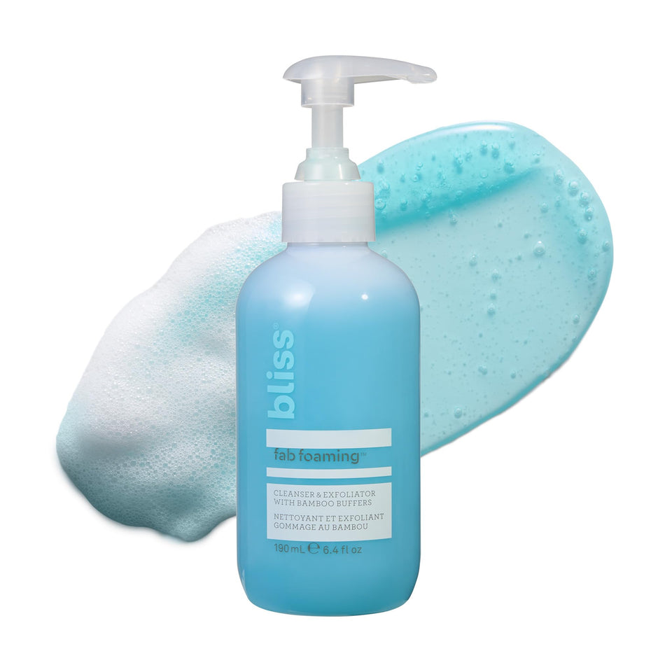 Bliss front packaging showing cleanser and product name for easy identification