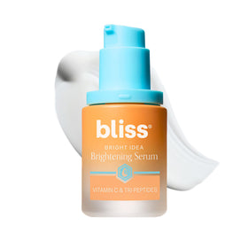 Bliss front bottle showing the serum packaging and brightening benefits