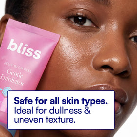 Bliss jar on bathroom vanity in lifestyle setting suggesting everyday use benefit