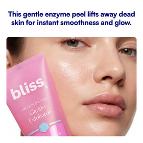 Bliss jelly texture close-up demonstrating smooth gel consistency and gentle polish