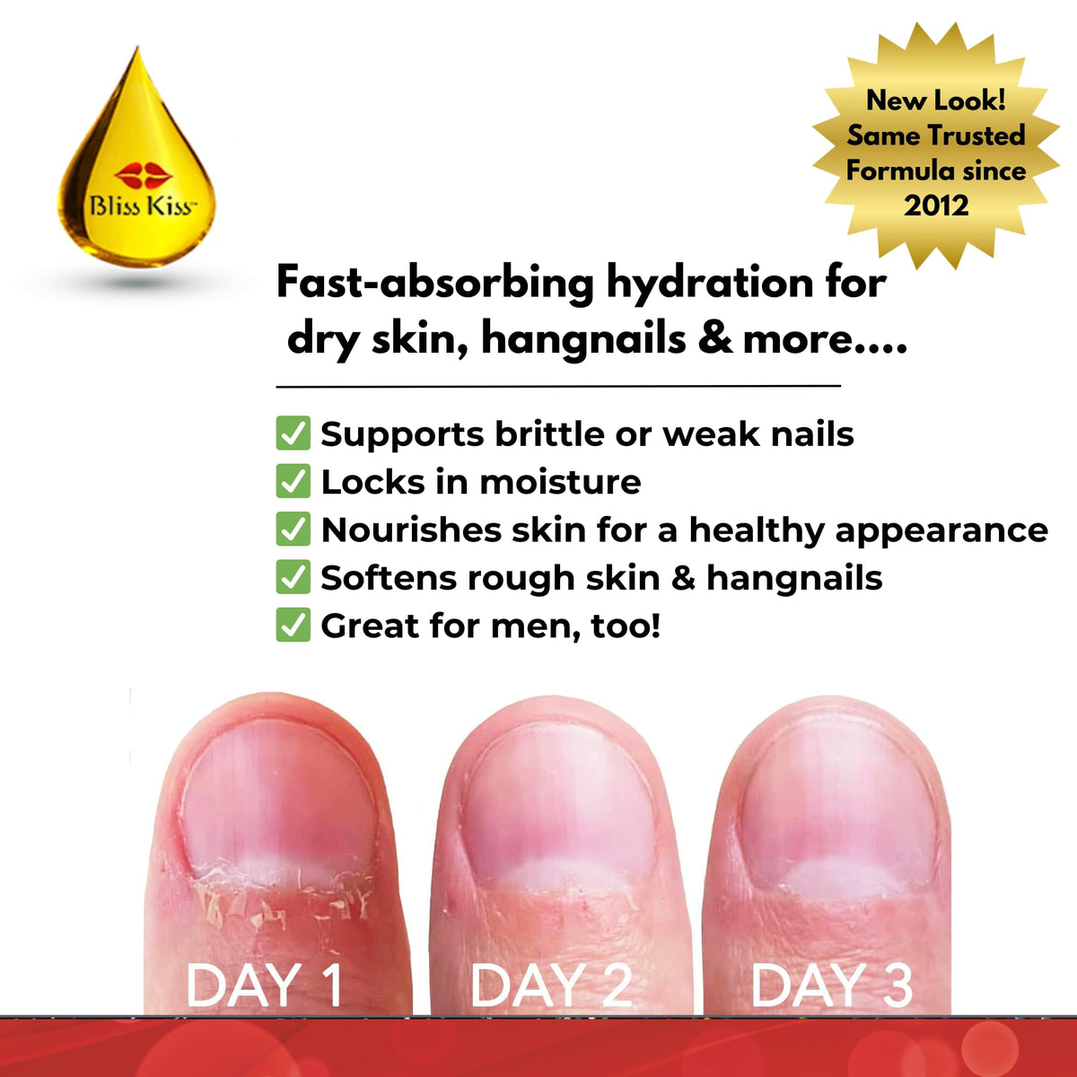 Bliss Kiss dropper applicator close-up demonstrating precise, mess-free application