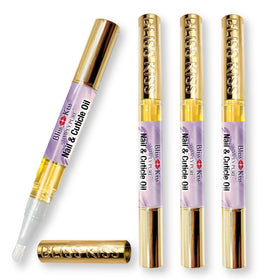Bliss Kiss front packaging showing four lavender vanilla oil pens for easy storage and gifting