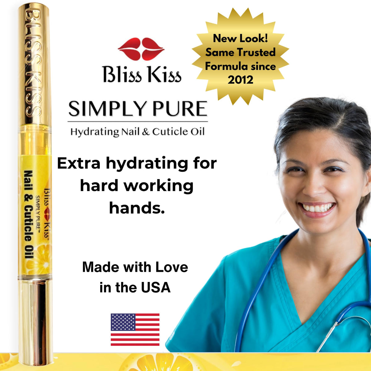 Bliss Kiss jojoba ingredient bottle emphasizing natural conditioning