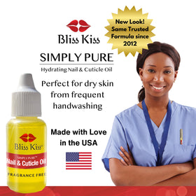 Bliss Kiss label detail showing ingredients list, transparency and purity benefit