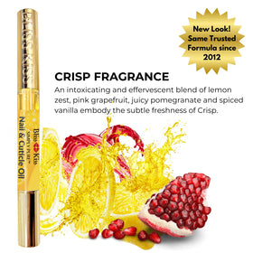 Bliss Kiss pen inside a handbag showing easy on-the-go use