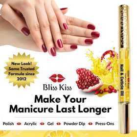 Bliss Kiss oil texture drop highlighting fast-absorbing finish