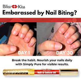 Bliss Kiss close-up pen tip demonstrating precise, mess-free cuticle application