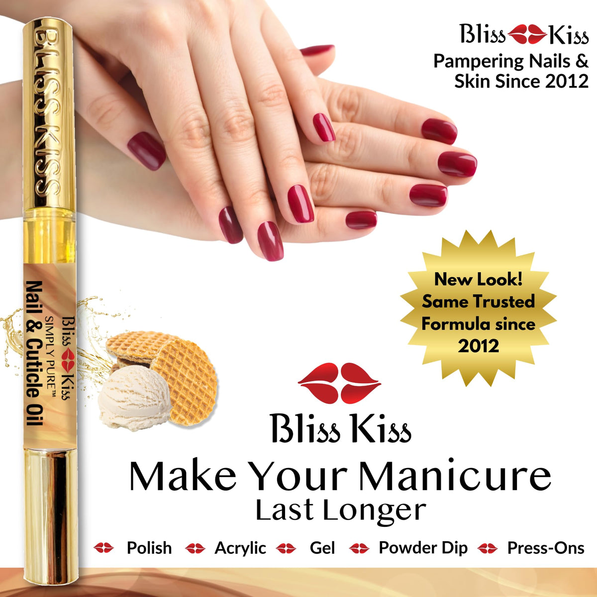 Bliss Kiss pen inside purse showing travel-friendly portability