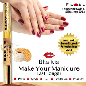 Bliss Kiss pen inside purse showing travel-friendly portability