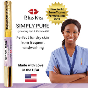 Bliss Kiss before-and-after nails showing improved smoothness and reduced brittleness