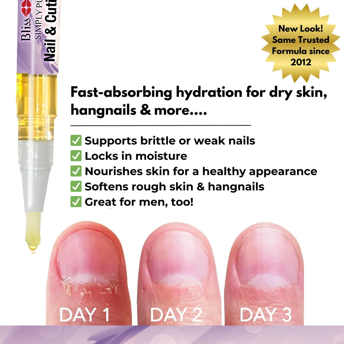 Bliss Kiss pens tucked in a purse pocket illustrating on-the-go nail care benefit