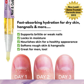 Bliss Kiss pens tucked in a purse pocket illustrating on-the-go nail care benefit
