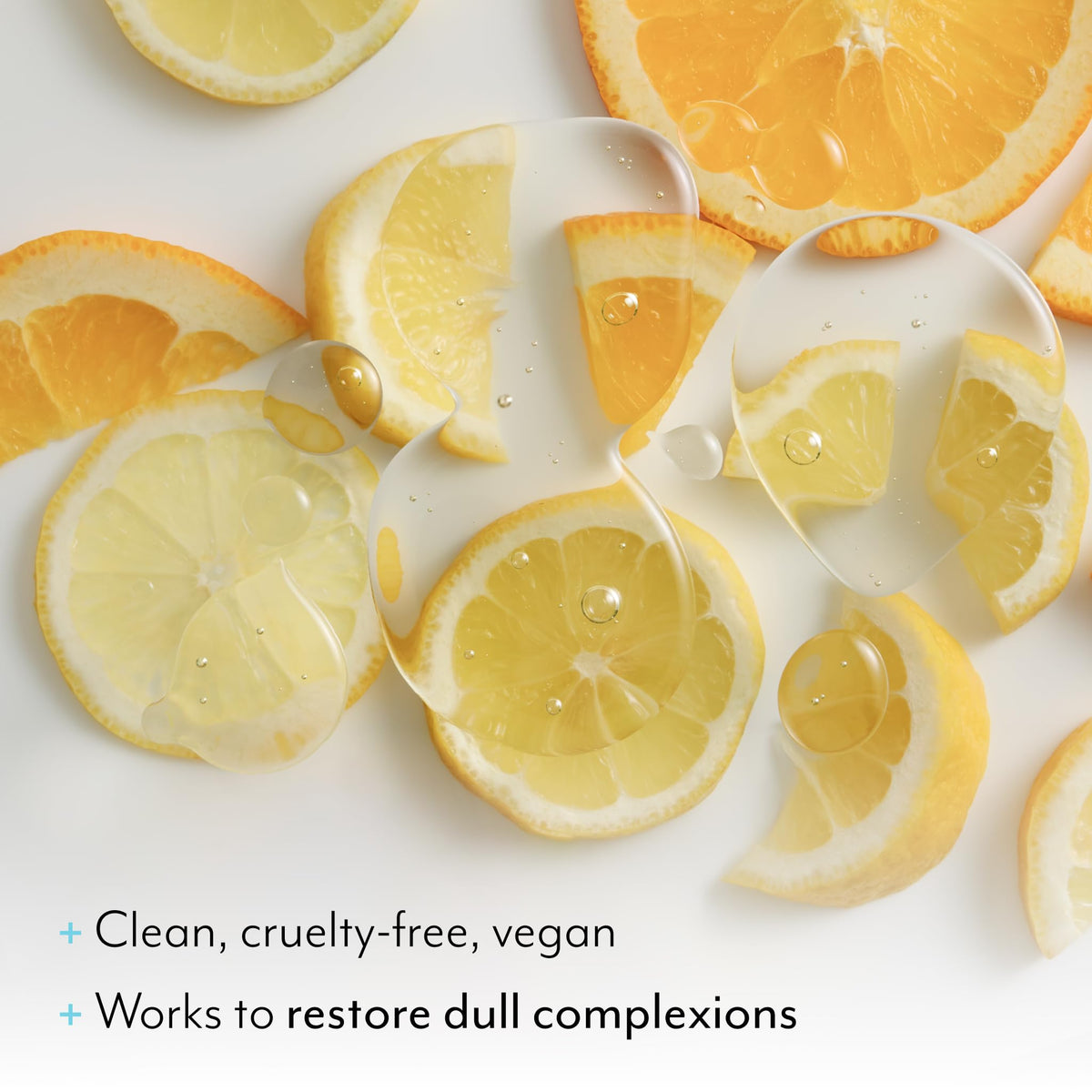 Bliss label close-up showing 10% AHA and vegan cruelty-free claims