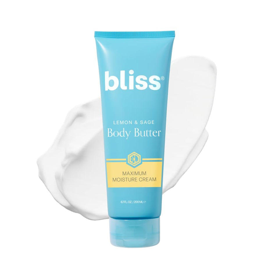 Bliss front jar showing lemon and sage label and hydration benefit