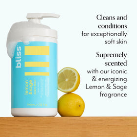 Bliss gel texture lathered into foam demonstrating rich creamy suds
