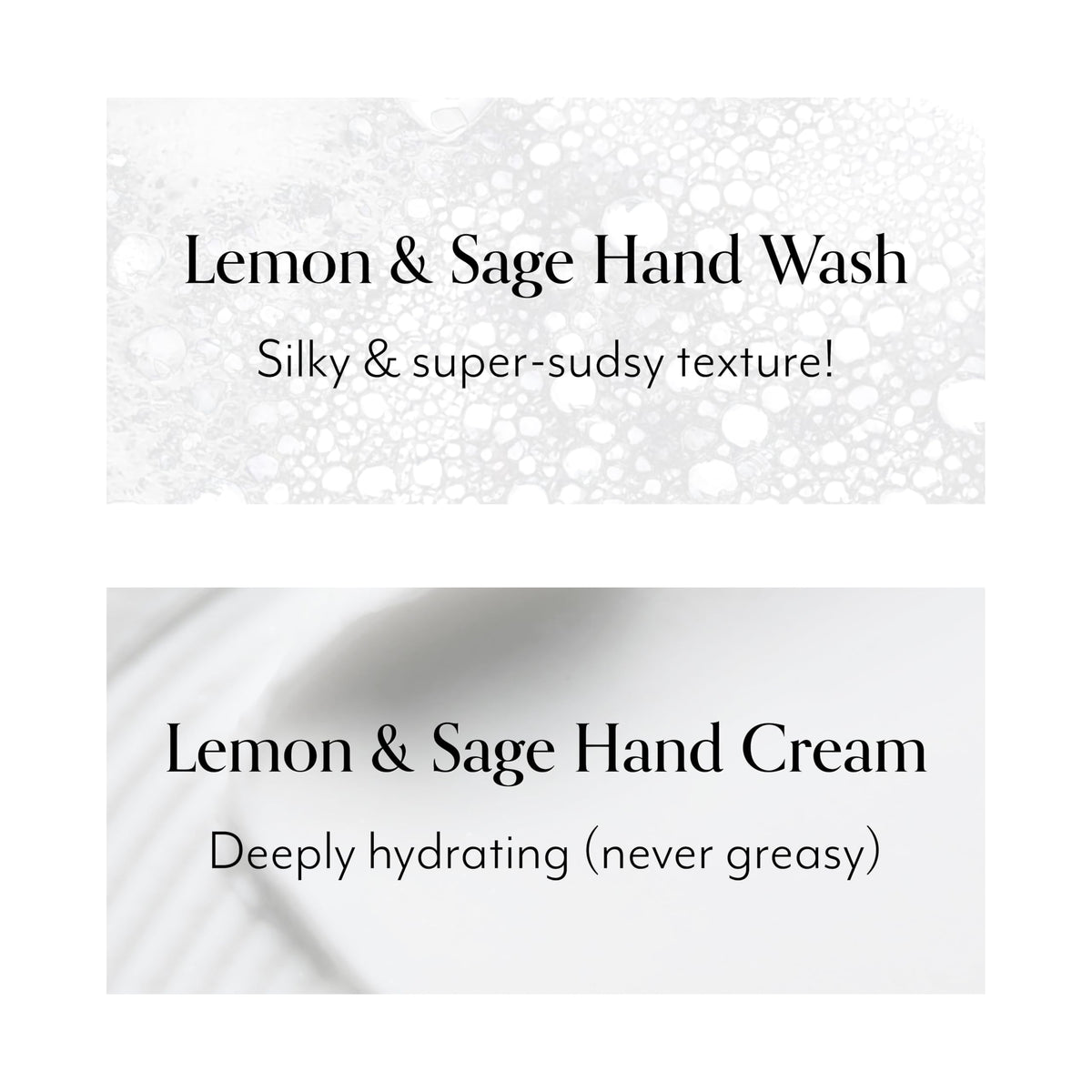 Bliss hand wash being pumped into palm, gentle cleanse without drying benefit