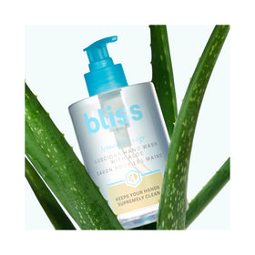 Bliss label close-up showing ingredient highlights, informs choice and safety