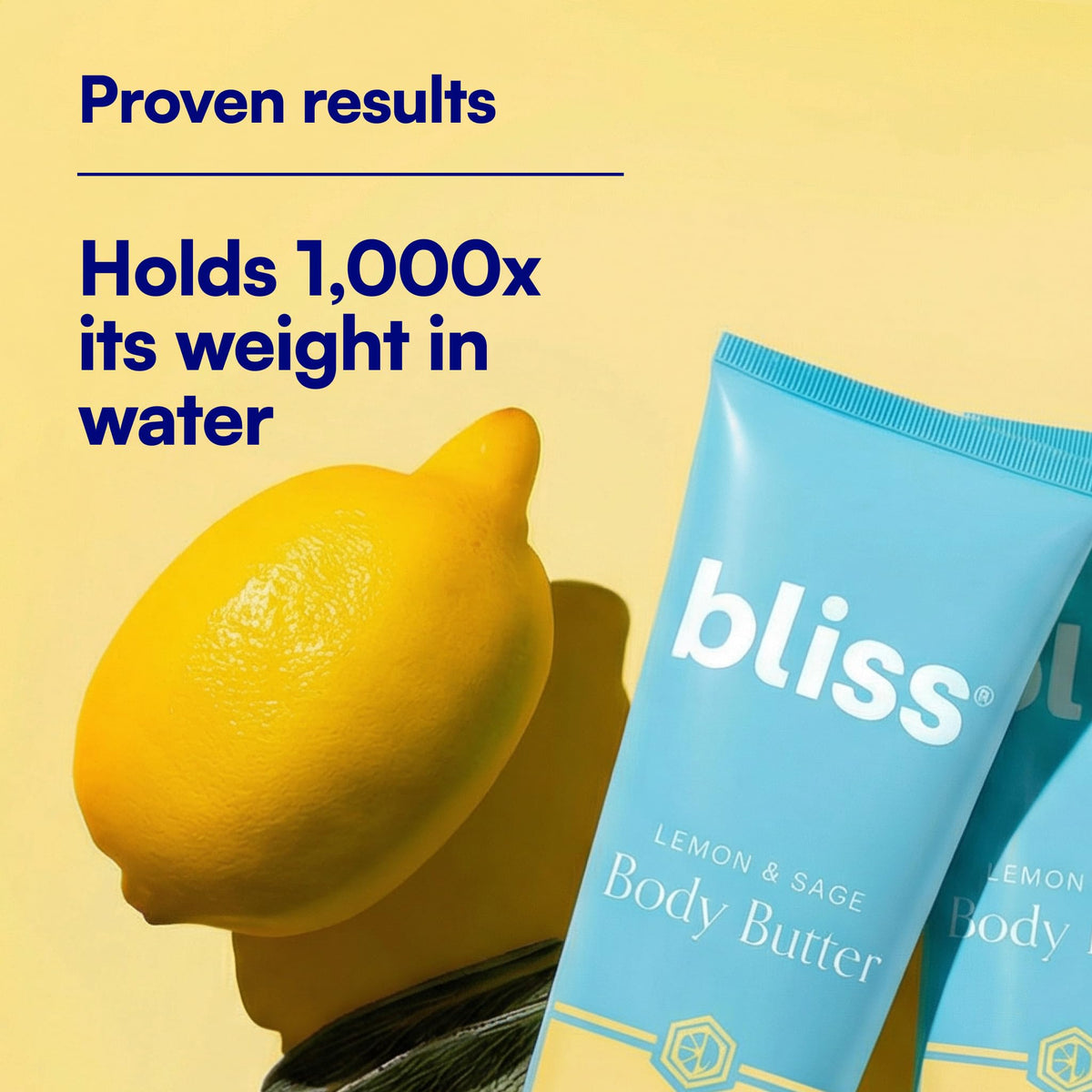 Bliss cream texture closeup highlighting rich, non-greasy moisturizing benefit
