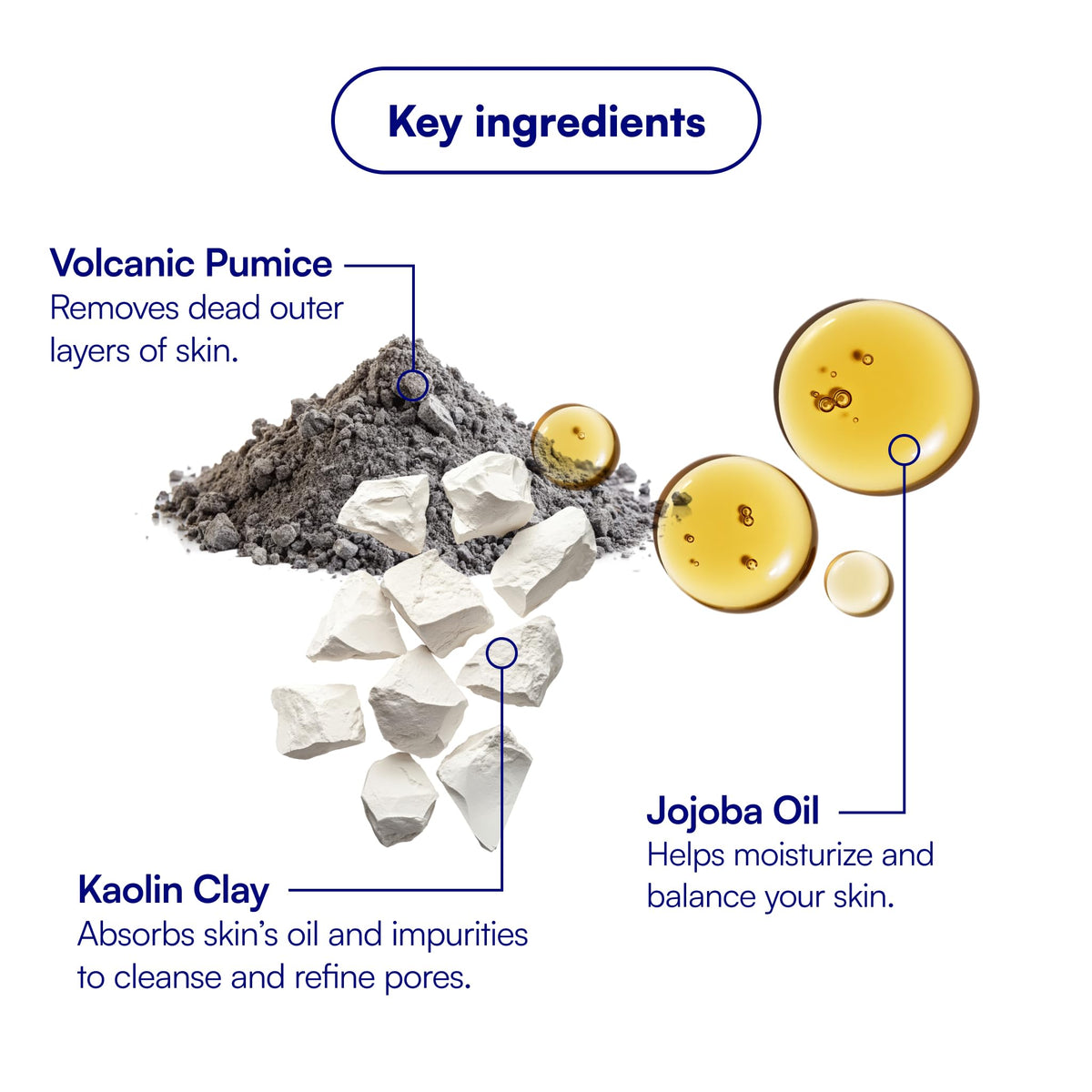 Creamy kaolin clay and scrub blend from Bliss Micro Magic demonstrating purifying texture