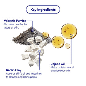 Creamy kaolin clay and scrub blend from Bliss Micro Magic demonstrating purifying texture