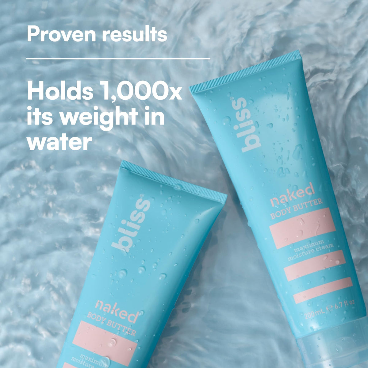 Bliss open jar texture revealing creamy, fast-absorbing moisture