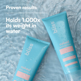 Bliss open jar texture revealing creamy, fast-absorbing moisture