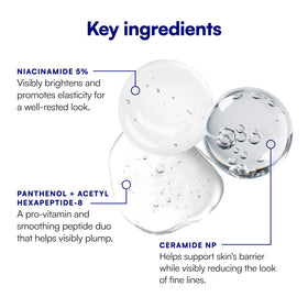 Bliss application on fingertip showing gentle under-eye application benefit