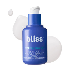 Bliss front packaging showing bottle and label with skincare benefit