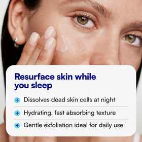 Bliss serum dispensed on hand showing amount and lightweight consistency