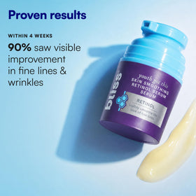 Bliss dropper dispensing serum showing silky texture and fast absorption