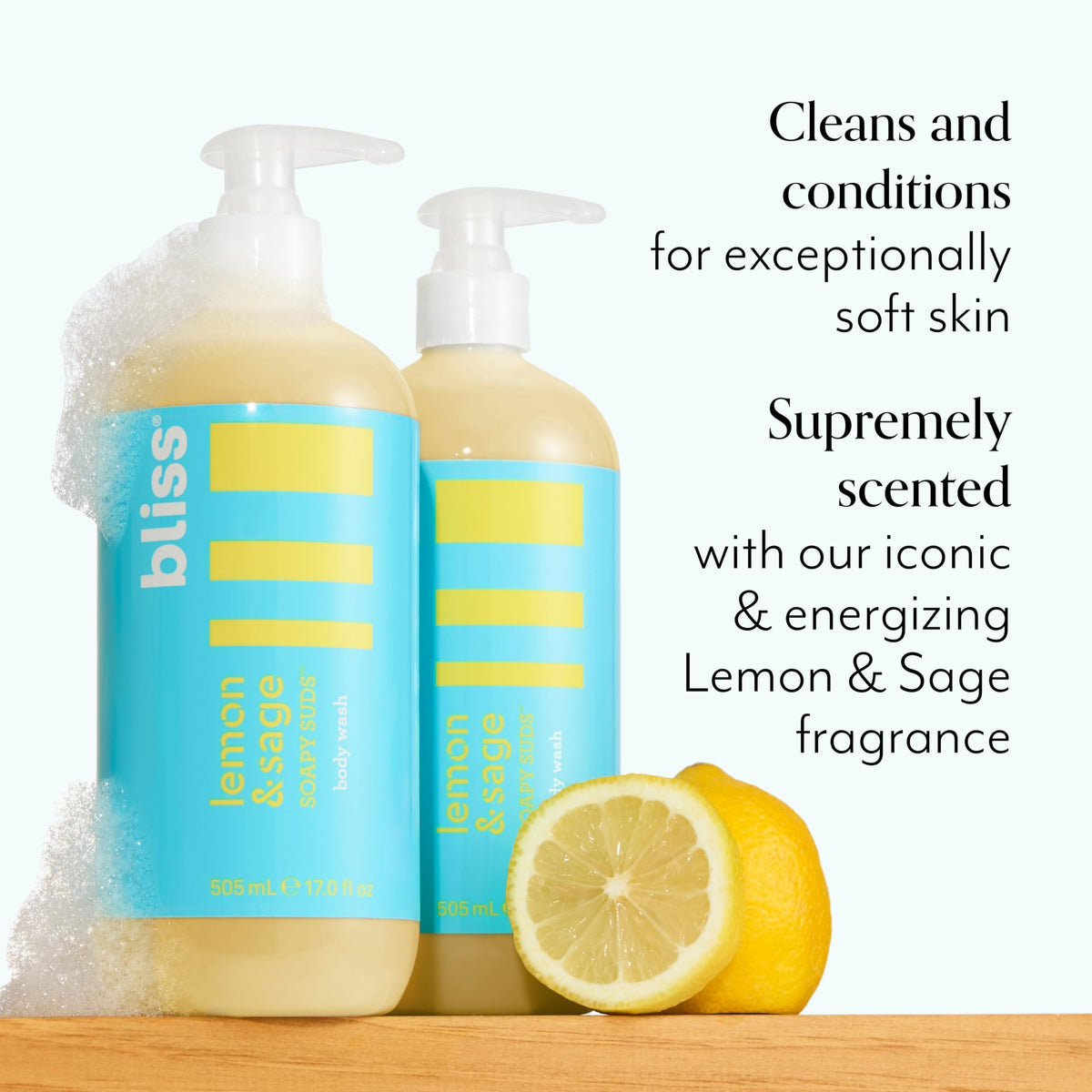 Bliss pump close-up highlighting easy dispensing and spill-free use