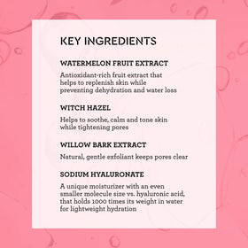 Bliss pouring lightweight toner texture demonstrating fast-absorbing hydration