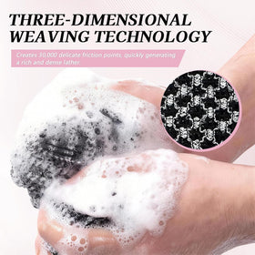 Blissal close-up hexagonal weave revealing texture for effective exfoliation