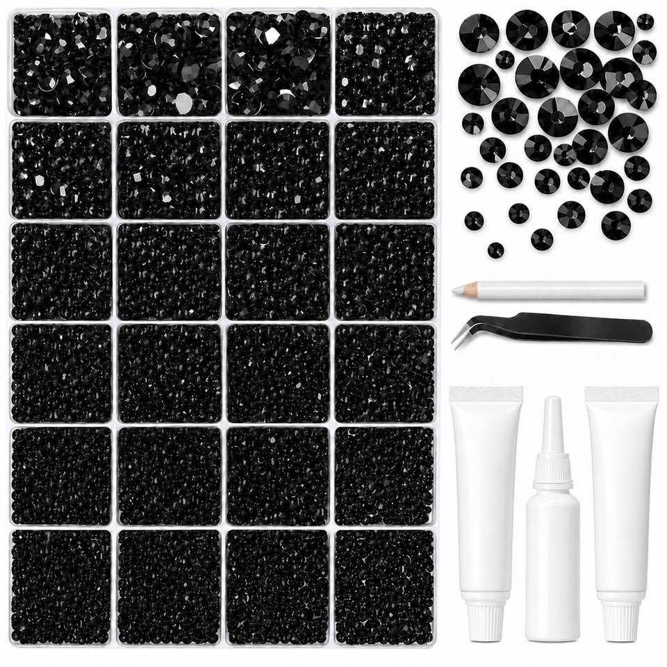 BlissVeritura front packaging showing full bedazzling kit and contents benefit organization
