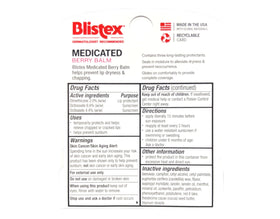 Blistex berry texture close-up demonstrating smooth glide and moisturizing finish
