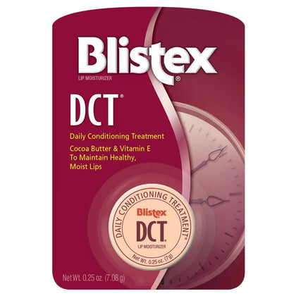 Blistex DCT front packaging showing tube and pack — convenient daily care