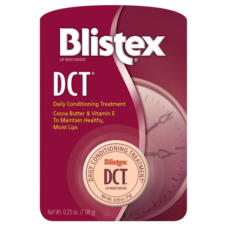 Blistex DCT front packaging showing tube and pack — convenient daily care