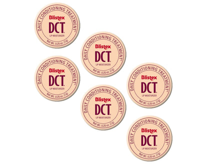 Blistex DCT front tube showing label and compact size for quick hydration