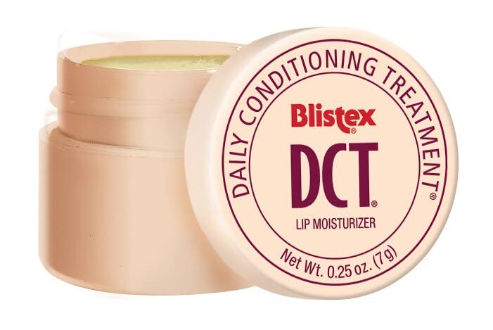 Blistex DCT texture close-up highlighting smooth formula for fast absorption
