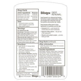 Blistex Deep Renewal texture close-up demonstrating smooth application and hydration benefit