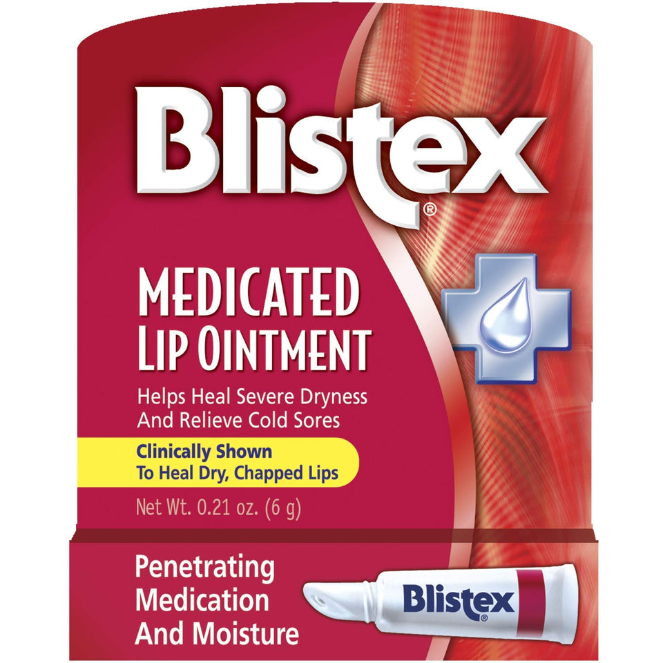 Blistex front packaging showing 24-pack and benefits