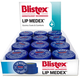 Hand applying Blistex to lips demonstrating quick soothing relief