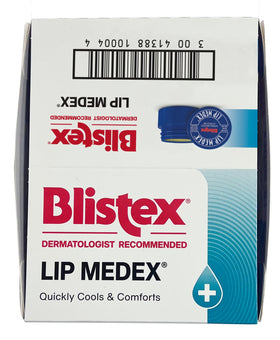 Blistex tube beside a coin showing scale and travel-ready convenience