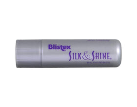 blistex Silk & Shine applied on lips in a lifestyle shot producing natural glossy benefit