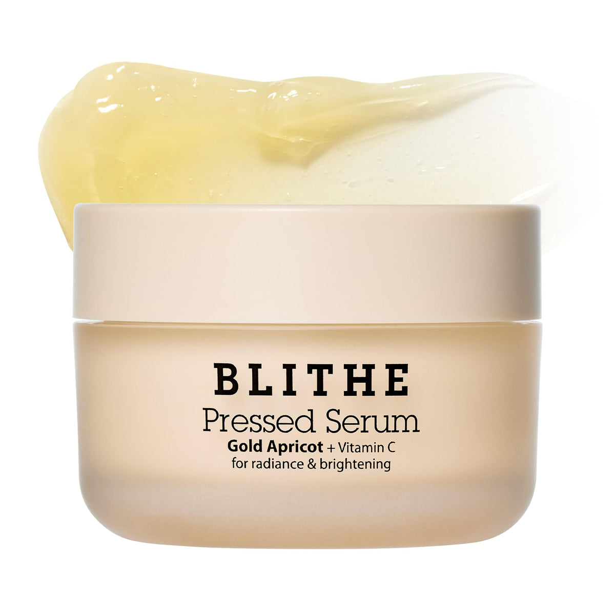 BLITHE jar front view showing product and glow benefits
