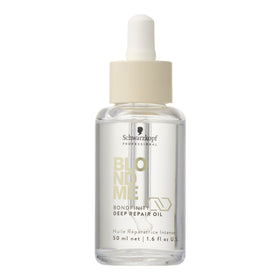 BlondMe bottle front packaging showing product and benefit for blonde hair