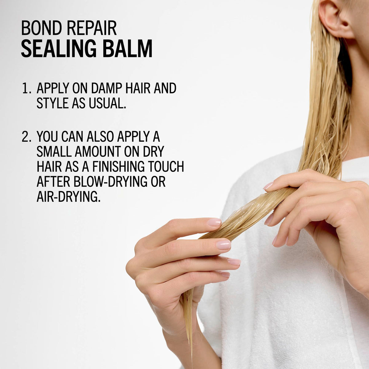 BlondMe before and after split ends visibly reduced and smoother hair